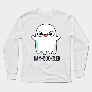 Bam-boo-zled Cute Halloween Confused Ghost Pun Long Sleeve T-Shirt